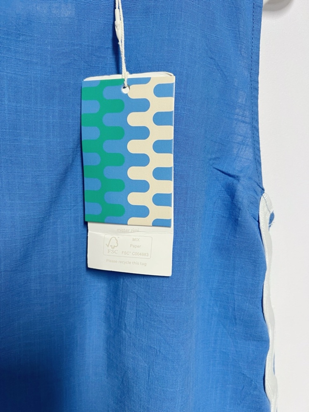 NWT Mister Zimi Margot Mini Ric Rac Dress in Caribbean Blue Sz US 4 - Picture 7 of 9